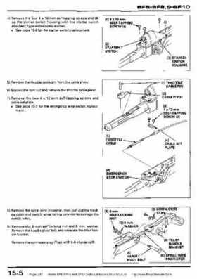 Honda BF8, BF9.9 and BF10 Outboard Motors Shop Manual., Page 247