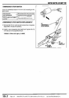 Honda BF8, BF9.9 and BF10 Outboard Motors Shop Manual., Page 249