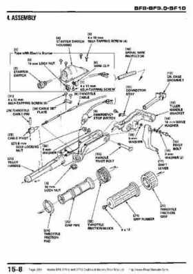 Honda BF8, BF9.9 and BF10 Outboard Motors Shop Manual., Page 250