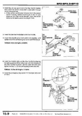 Honda BF8, BF9.9 and BF10 Outboard Motors Shop Manual., Page 251