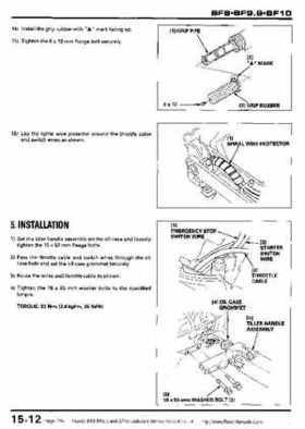 Honda BF8, BF9.9 and BF10 Outboard Motors Shop Manual., Page 254