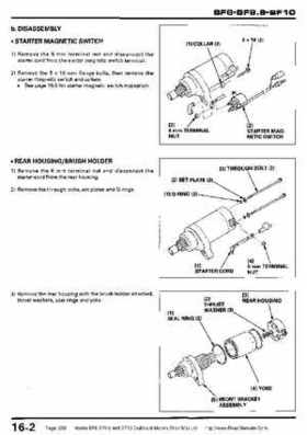 Honda BF8, BF9.9 and BF10 Outboard Motors Shop Manual., Page 258