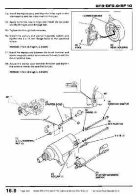 Honda BF8, BF9.9 and BF10 Outboard Motors Shop Manual., Page 265