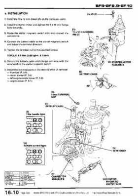 Honda BF8, BF9.9 and BF10 Outboard Motors Shop Manual., Page 266