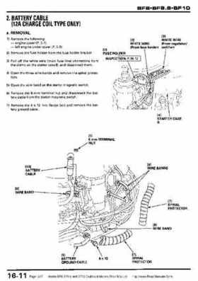Honda BF8, BF9.9 and BF10 Outboard Motors Shop Manual., Page 267