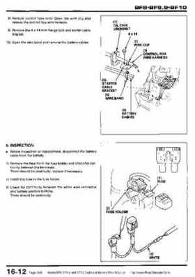 Honda BF8, BF9.9 and BF10 Outboard Motors Shop Manual., Page 268