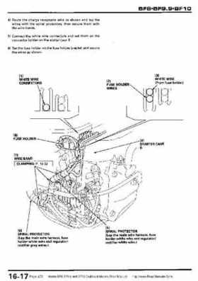 Honda BF8, BF9.9 and BF10 Outboard Motors Shop Manual., Page 273
