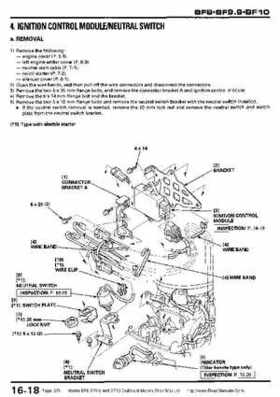 Honda BF8, BF9.9 and BF10 Outboard Motors Shop Manual., Page 274