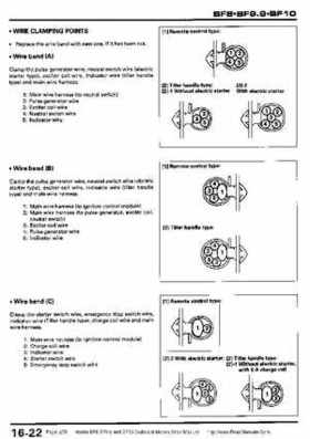 Honda BF8, BF9.9 and BF10 Outboard Motors Shop Manual., Page 278