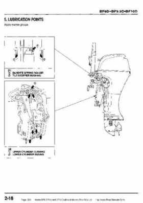 Honda BF8, BF9.9 and BF10 Outboard Motors Shop Manual., Page 320