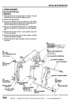 Honda BF8, BF9.9 and BF10 Outboard Motors Shop Manual., Page 322