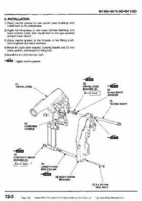 Honda BF8, BF9.9 and BF10 Outboard Motors Shop Manual., Page 323