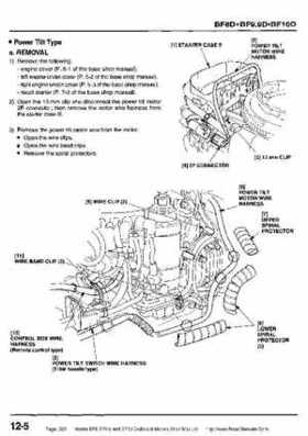 Honda BF8, BF9.9 and BF10 Outboard Motors Shop Manual., Page 325