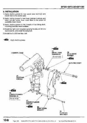 Honda BF8, BF9.9 and BF10 Outboard Motors Shop Manual., Page 328