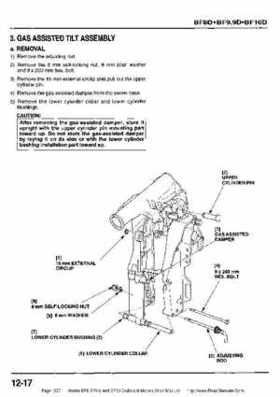 Honda BF8, BF9.9 and BF10 Outboard Motors Shop Manual., Page 337