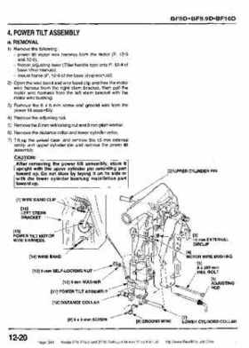Honda BF8, BF9.9 and BF10 Outboard Motors Shop Manual., Page 340
