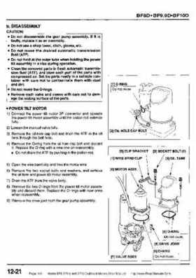 Honda BF8, BF9.9 and BF10 Outboard Motors Shop Manual., Page 341