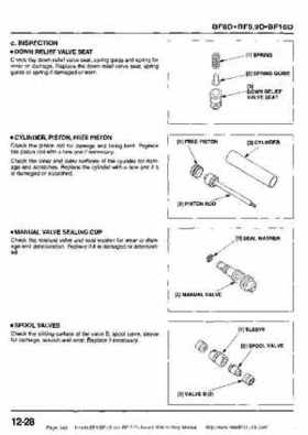 Honda BF8, BF9.9 and BF10 Outboard Motors Shop Manual., Page 348
