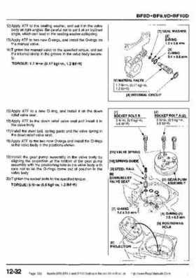 Honda BF8, BF9.9 and BF10 Outboard Motors Shop Manual., Page 352