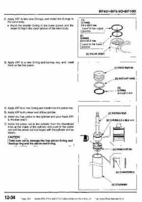 Honda BF8, BF9.9 and BF10 Outboard Motors Shop Manual., Page 354