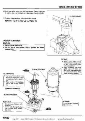 Honda BF8, BF9.9 and BF10 Outboard Motors Shop Manual., Page 357