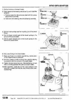 Honda BF8, BF9.9 and BF10 Outboard Motors Shop Manual., Page 358
