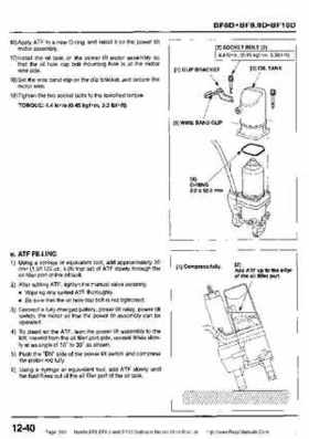 Honda BF8, BF9.9 and BF10 Outboard Motors Shop Manual., Page 360