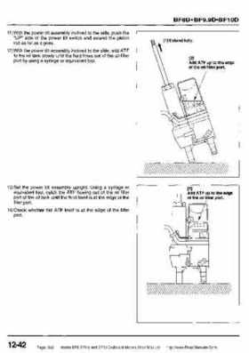 Honda BF8, BF9.9 and BF10 Outboard Motors Shop Manual., Page 362