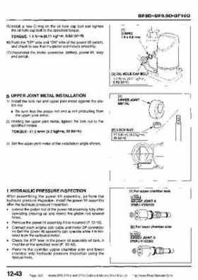 Honda BF8, BF9.9 and BF10 Outboard Motors Shop Manual., Page 363