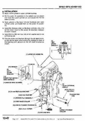 Honda BF8, BF9.9 and BF10 Outboard Motors Shop Manual., Page 367