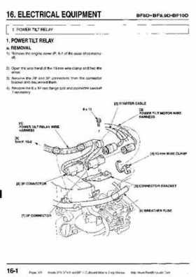Honda BF8, BF9.9 and BF10 Outboard Motors Shop Manual., Page 374