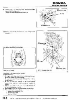 Honda BF9.9A-BF15A Outboard Motors Shop Manual., Page 64