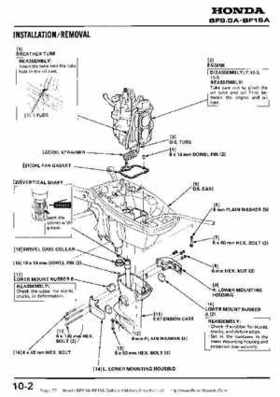 Honda BF9.9A-BF15A Outboard Motors Shop Manual., Page 77