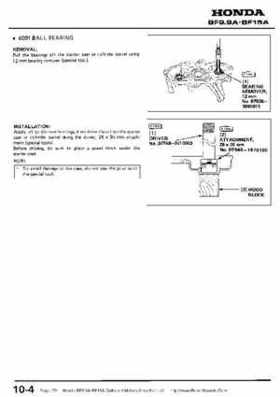 Honda BF9.9A-BF15A Outboard Motors Shop Manual., Page 79