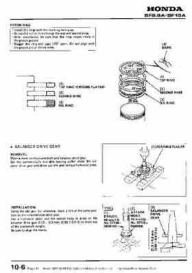 Honda BF9.9A-BF15A Outboard Motors Shop Manual., Page 81