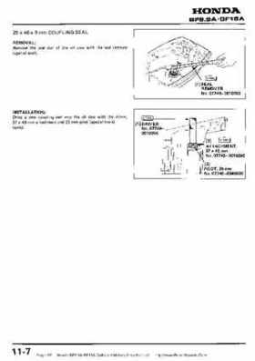 Honda BF9.9A-BF15A Outboard Motors Shop Manual., Page 92