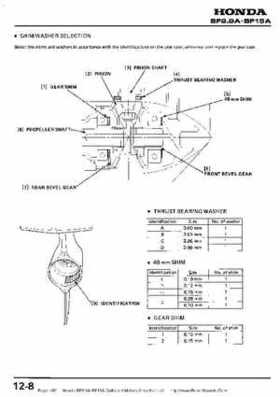 Honda BF9.9A-BF15A Outboard Motors Shop Manual., Page 100