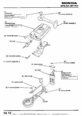 Honda BF9.9A-BF15A Outboard Motors Shop Manual., Page 117