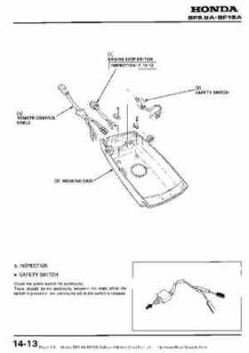Honda BF9.9A-BF15A Outboard Motors Shop Manual., Page 118