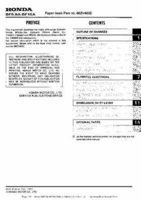 Honda BF9.9A-BF15A Outboard Motors Shop Manual., Page 126