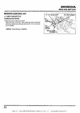 Honda BF9.9A-BF15A Outboard Motors Shop Manual., Page 142