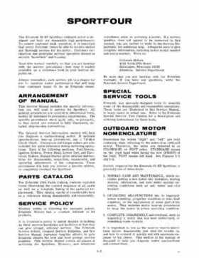 1965 Evinrude SportFour Heavy Duty 60 HP Outboards Service Repair Manual, P/N 4204, Page 3