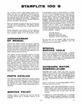 1967 Evinrude Starflite 100 HP Outboards Service Repair Manual 100783 P/N 4360, Page 3