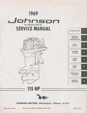1969 Johnson 115 HP Outboards Service Repair Manual P/N JM-6911, Page 1