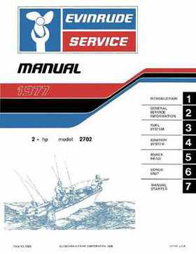 1977 Evinrude 2 HP Outboards Service Repair Manual P/N 5302, Page 1