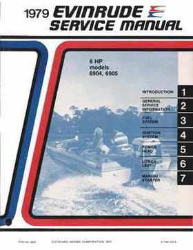 1979 Evinrude Outboard 6 HP Models Service Repair Manual Item No 5425, Page 1