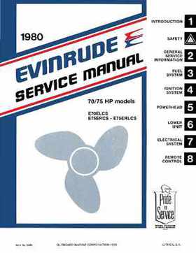 1980 Evinrude Outboards Service and Repair Manual 70/75HP models P/N 5494, Page 1