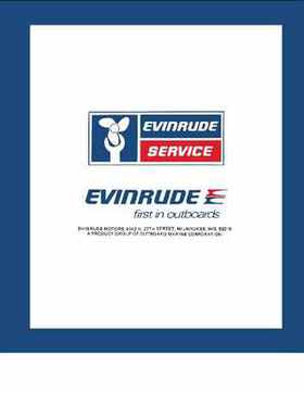 1980 Evinrude Outboards Service and Repair Manual 70/75HP models P/N 5494, Page 177