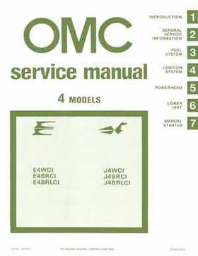 1981 Johnson/Evinrude 4HP Outboards Service Repair Manual P/N 392069, Page 1