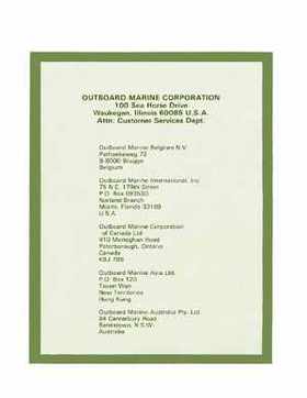 1981 Johnson/Evinrude 4HP Outboards Service Repair Manual P/N 392069, Page 79